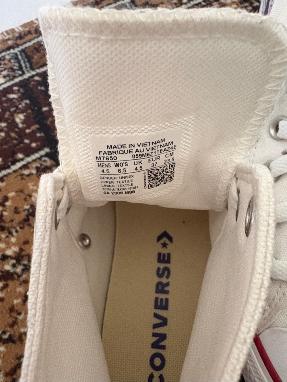 Classic Allstar converse White High-Top Canvas Sneakers - Picture 2 of 5
